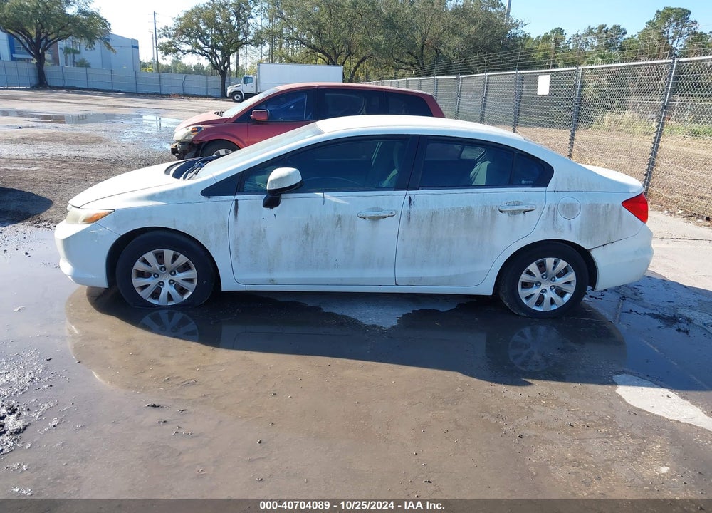 2012 HONDA CIVIC LX VIN: 19XFB2F56CE389936