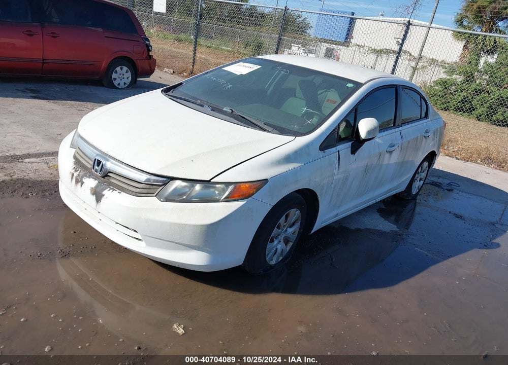 2012 HONDA CIVIC LX VIN: 19XFB2F56CE389936