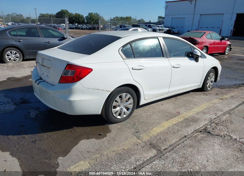 2012 HONDA CIVIC LX VIN: 19XFB2F56CE389936