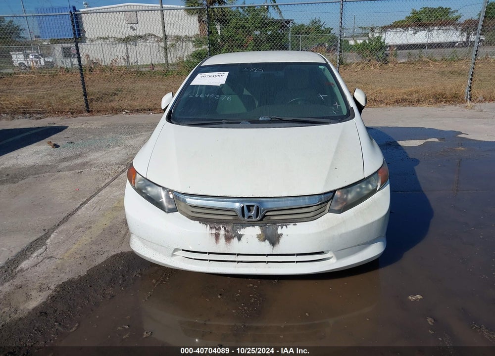 2012 HONDA CIVIC LX VIN: 19XFB2F56CE389936