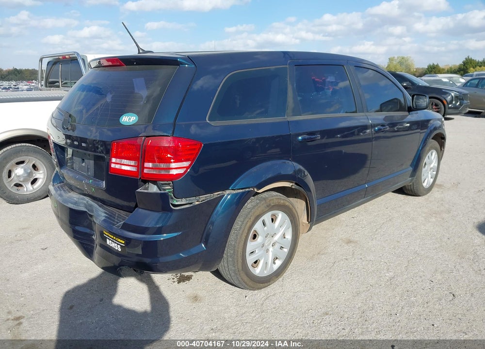 2014 DODGE JOURNEY AMERICAN VALUE PKG VIN: 3C4PDCAB6ET132551