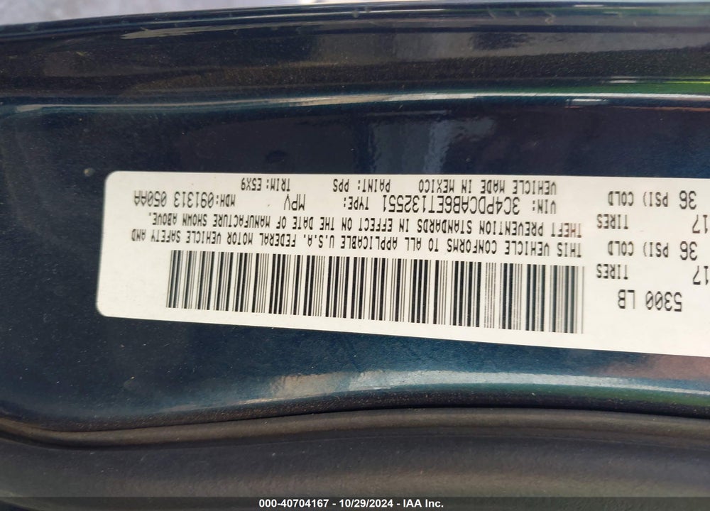 2014 DODGE JOURNEY AMERICAN VALUE PKG VIN: 3C4PDCAB6ET132551