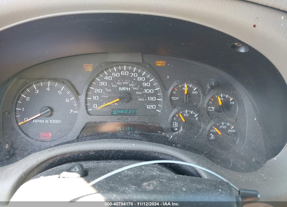 2003 CHEVROLET TRAILBLAZER LS VIN: 1GNDS13S032166534