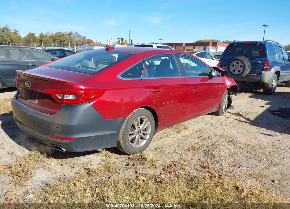 2015 HYUNDAI SONATA SE VIN: 5NPE24AF9FH191777