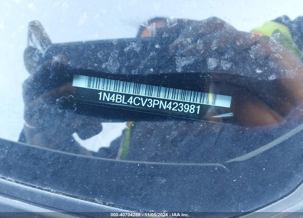 2023 NISSAN ALTIMA SR VIN: 1N4BL4CV3PN423981