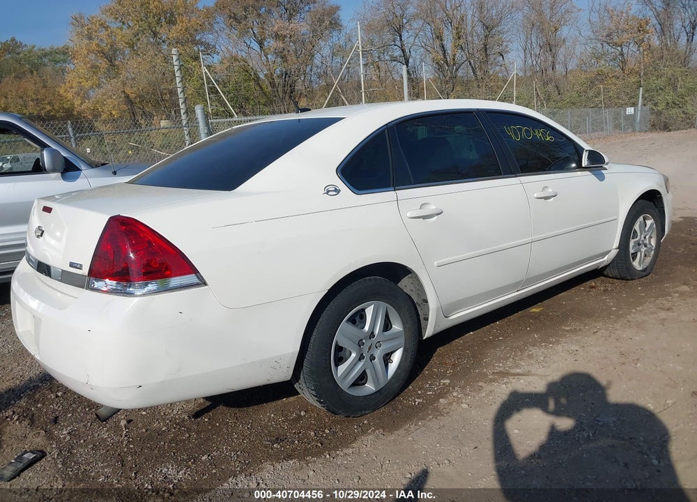 2007 CHEVROLET IMPALA LS VIN: 2G1WB58K779124296
