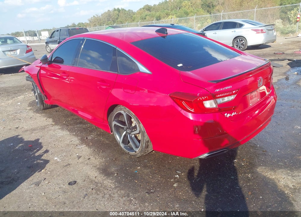 2021 HONDA ACCORD SPORT VIN: 1HGCV1F3XMA061380