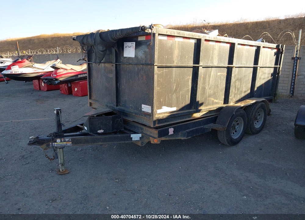 2016 IRON PANTHER DUMP TRAILER 8'W, 12 VIN: 554BU1227GG009974