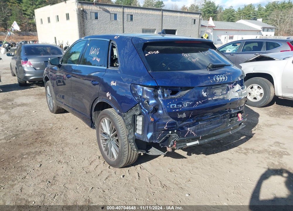 2022 AUDI Q3 PREMIUM 40 TFSI QUATTRO TIPTRONIC VIN: WA1AUCF34N1018525
