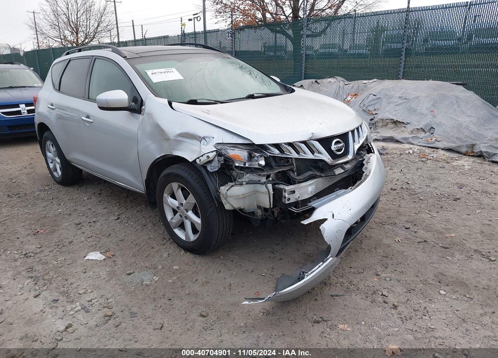 2010 NISSAN MURANO SL VIN: JN8AZ1MW2AW115314