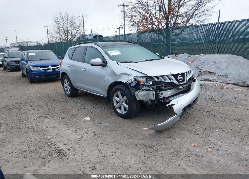 2010 NISSAN MURANO SL VIN: JN8AZ1MW2AW115314