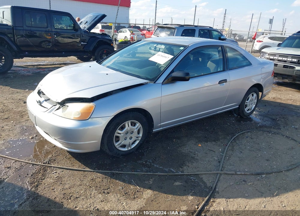 2001 HONDA CIVIC LX VIN: 1HGEM22581L118782
