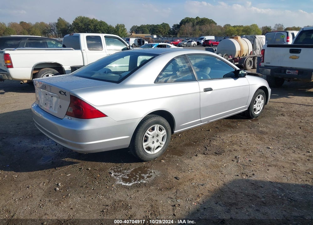 2001 HONDA CIVIC LX VIN: 1HGEM22581L118782