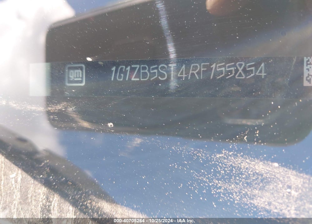 2024 CHEVROLET MALIBU FWD LS VIN: 1G1ZB5ST4RF155854