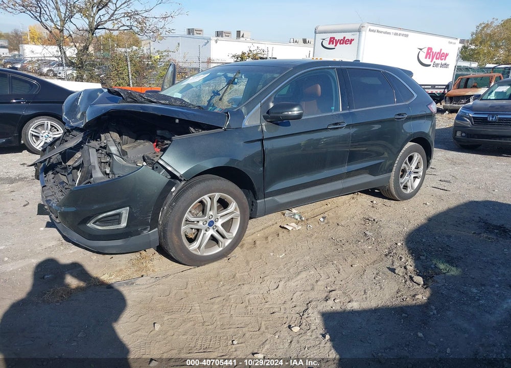2015 FORD EDGE TITANIUM VIN: 2FMTK4K88FBC08955