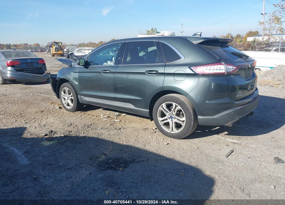 2015 FORD EDGE TITANIUM VIN: 2FMTK4K88FBC08955