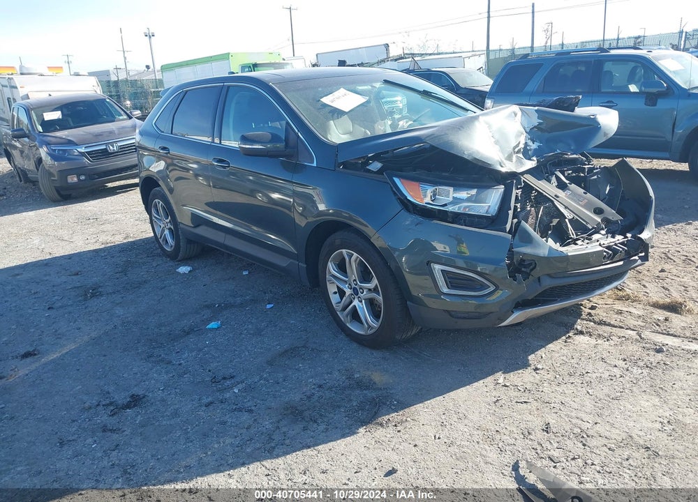 2015 FORD EDGE TITANIUM VIN: 2FMTK4K88FBC08955