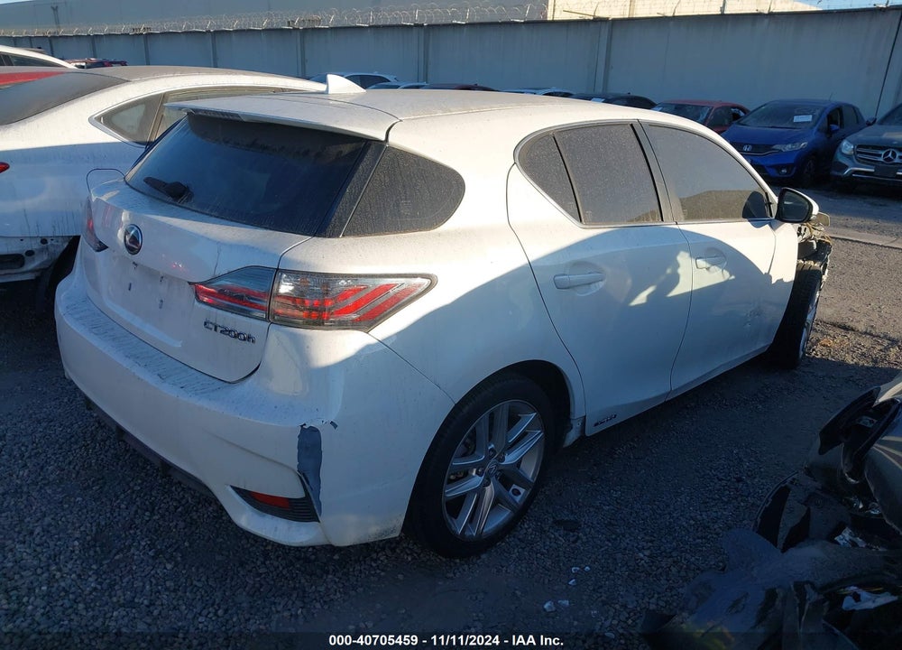 2016 LEXUS CT 200H VIN: JTHKD5BHXG2269567