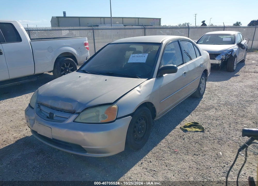 2002 HONDA CIVIC LX VIN: 2HGES16552H599633