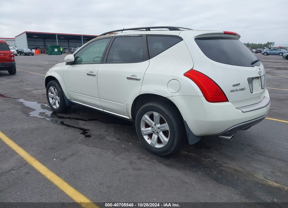 2007 NISSAN MURANO SL VIN: JN8AZ08TX7W503538