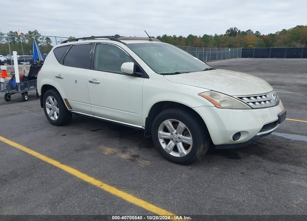 2007 NISSAN MURANO SL VIN: JN8AZ08TX7W503538