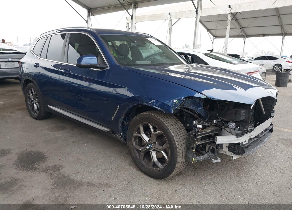 2022 BMW X3 SDRIVE30I VIN: 5UX43DP04N9K69352
