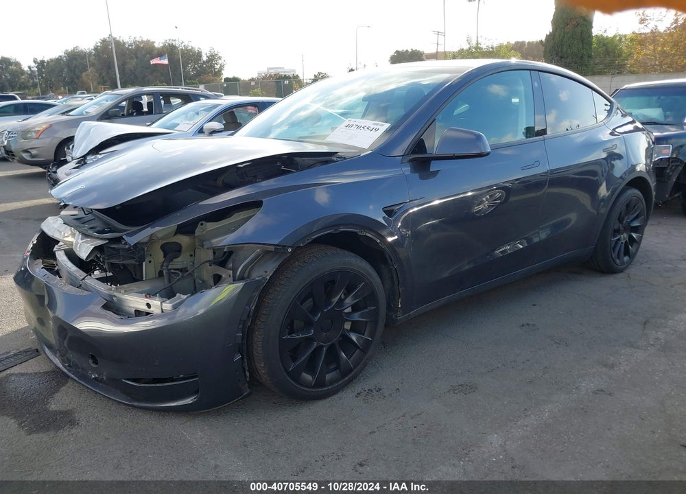 2021 TESLA MODEL Y LONG RANGE DUAL MOTOR ALL-WHEEL DRIVE VIN: 5YJYGDEEXMF283136
