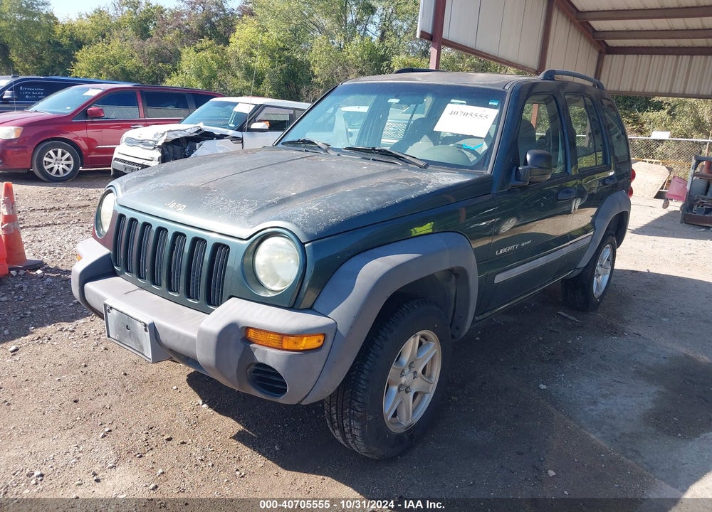 2002 JEEP LIBERTY SPORT VIN: 1J8GK48K72W205474