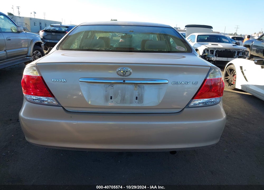 2006 TOYOTA CAMRY LE VIN: 4T1BE32K86U661959