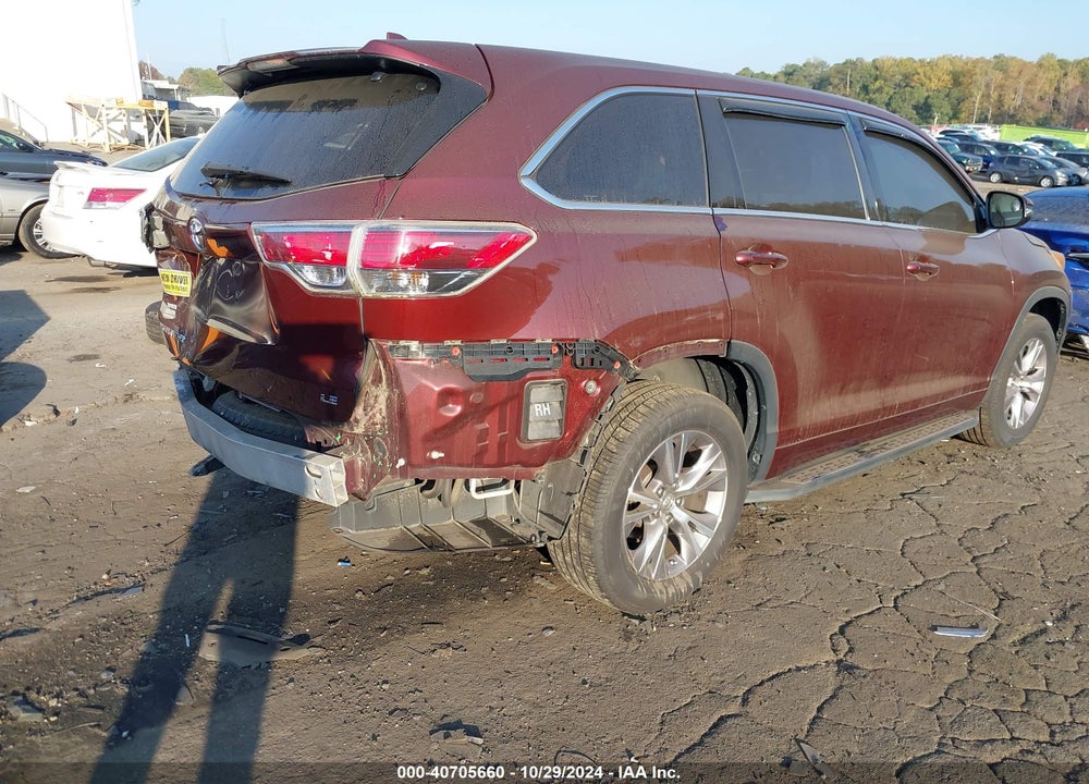 2015 TOYOTA HIGHLANDER LE PLUS V6 VIN: 5TDZKRFH2FS060029