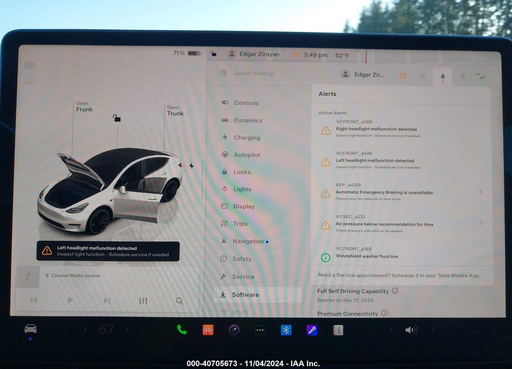 2023 TESLA MODEL Y AWD/PERFORMANCE DUAL MOTOR ALL-WHEEL DRIVE VIN: 7SAYGDEF8PF663950