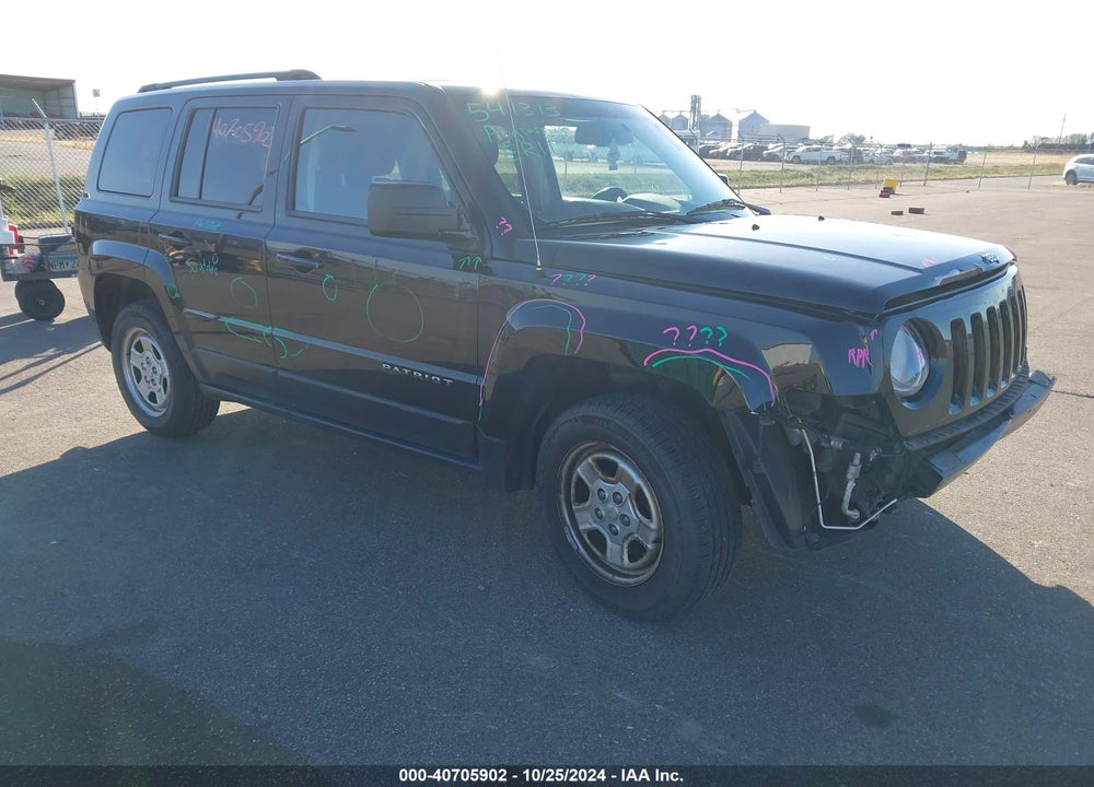 2016 JEEP PATRIOT SPORT VIN: 1C4NJPBBXGD761874