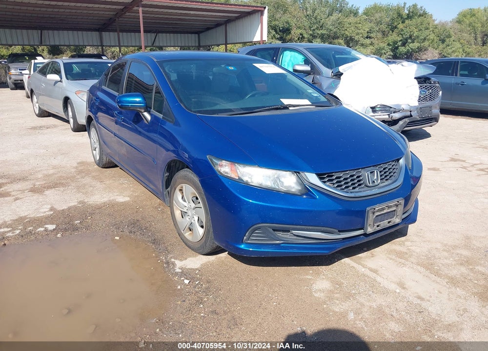 2014 HONDA CIVIC LX VIN: 19XFB2F51EE024244