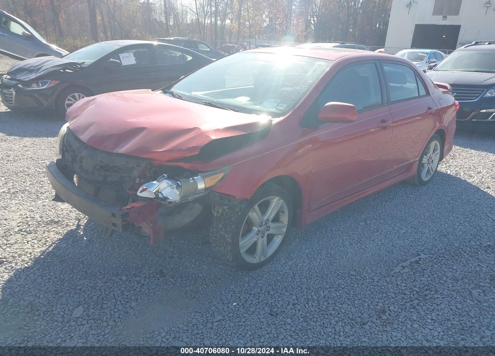 2013 TOYOTA COROLLA S VIN: 2T1BU4EE1DC106672