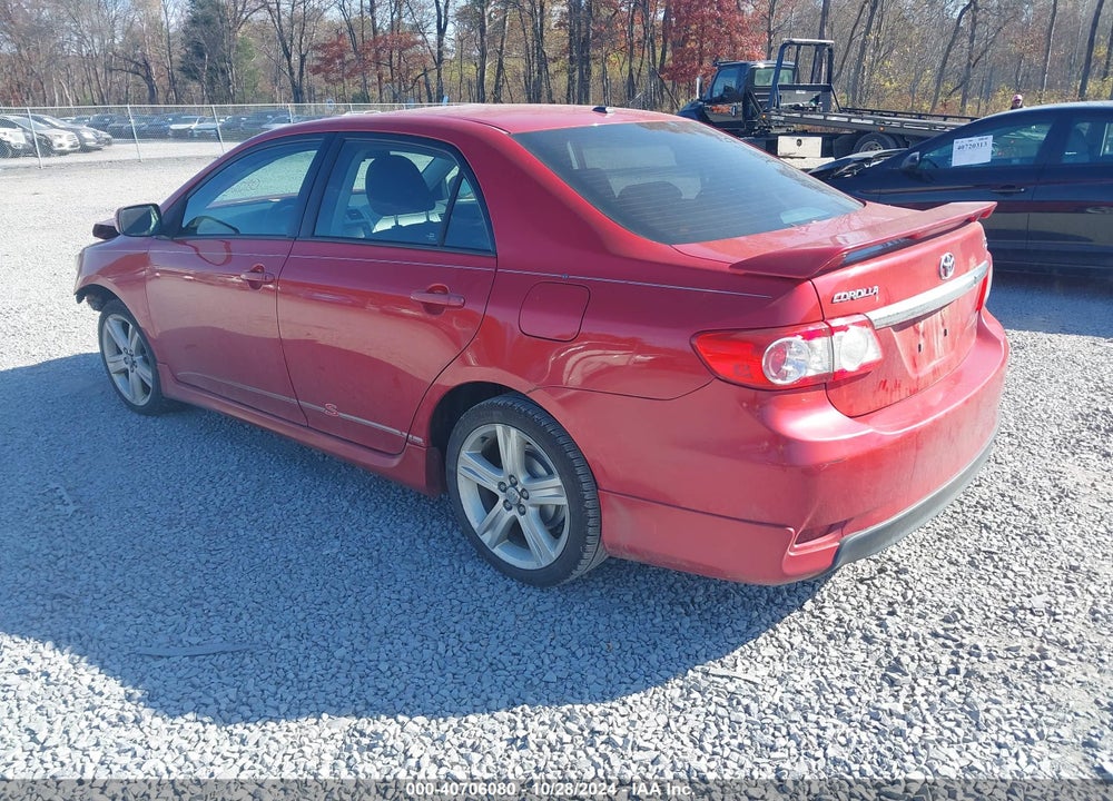 2013 TOYOTA COROLLA S VIN: 2T1BU4EE1DC106672