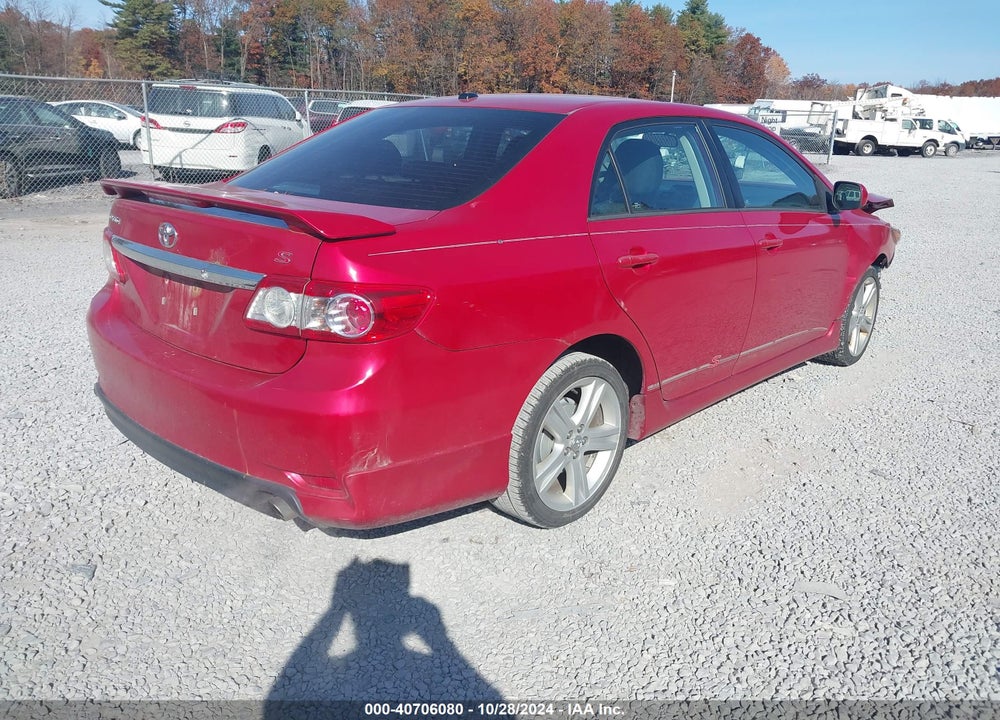 2013 TOYOTA COROLLA S VIN: 2T1BU4EE1DC106672