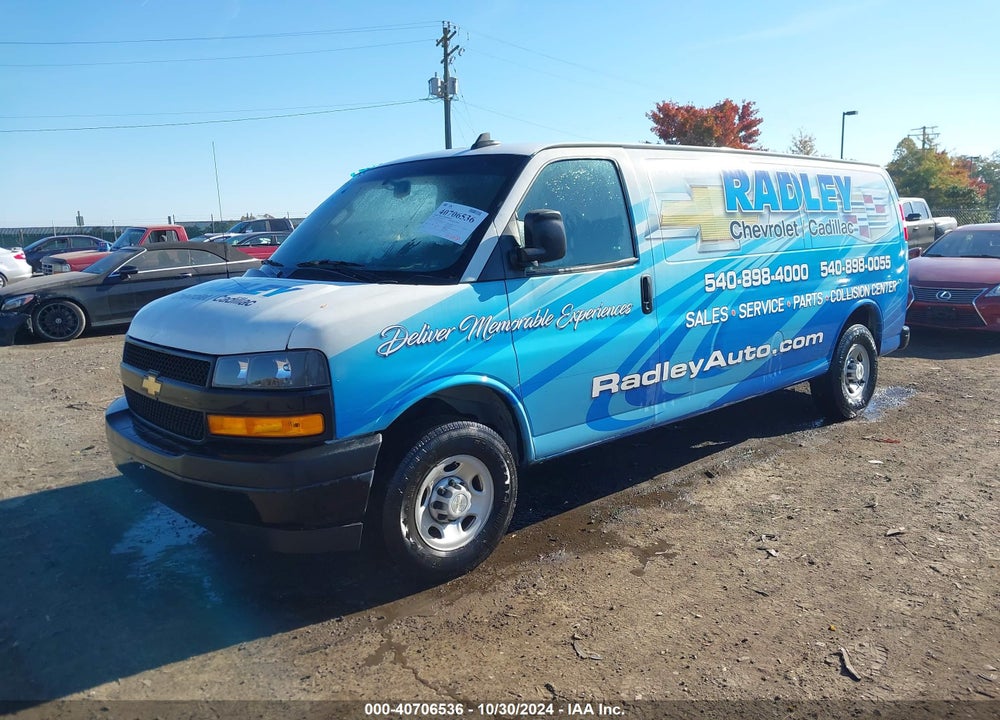 2021 CHEVROLET EXPRESS CARGO RWD 2500 EXTENDED WHEELBASE WT VIN: 1GCWGBF71M1313063