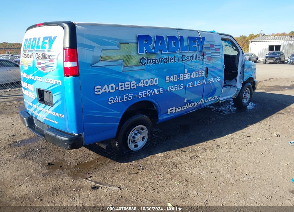 2021 CHEVROLET EXPRESS CARGO RWD 2500 EXTENDED WHEELBASE WT VIN: 1GCWGBF71M1313063