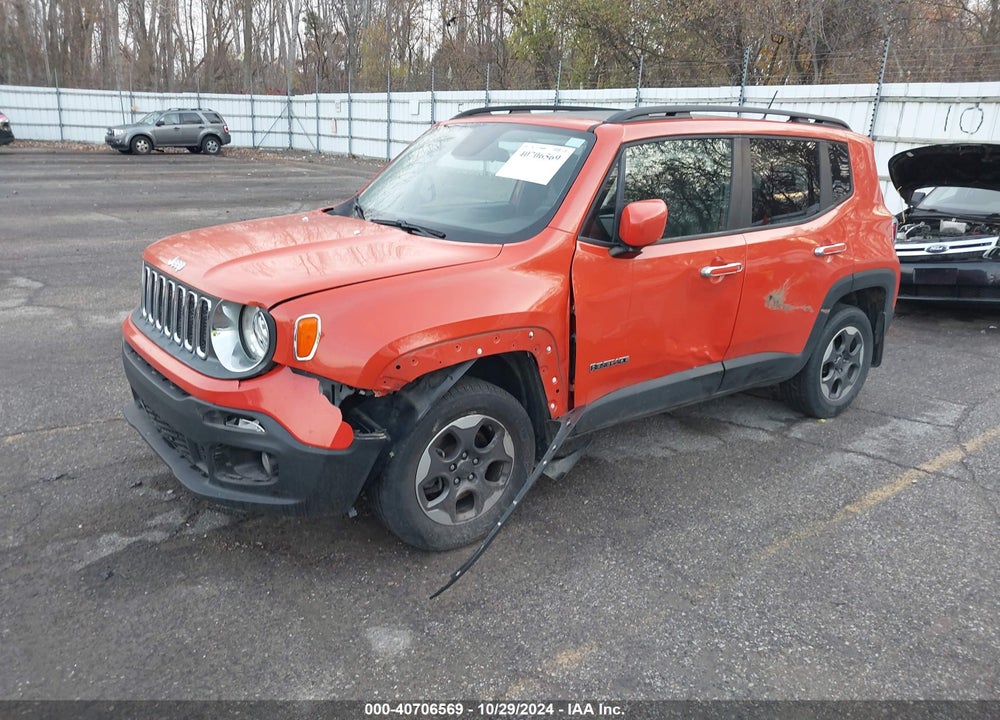 2017 JEEP RENEGADE LATITUDE 4X4 VIN: ZACCJBBH0HPF08631