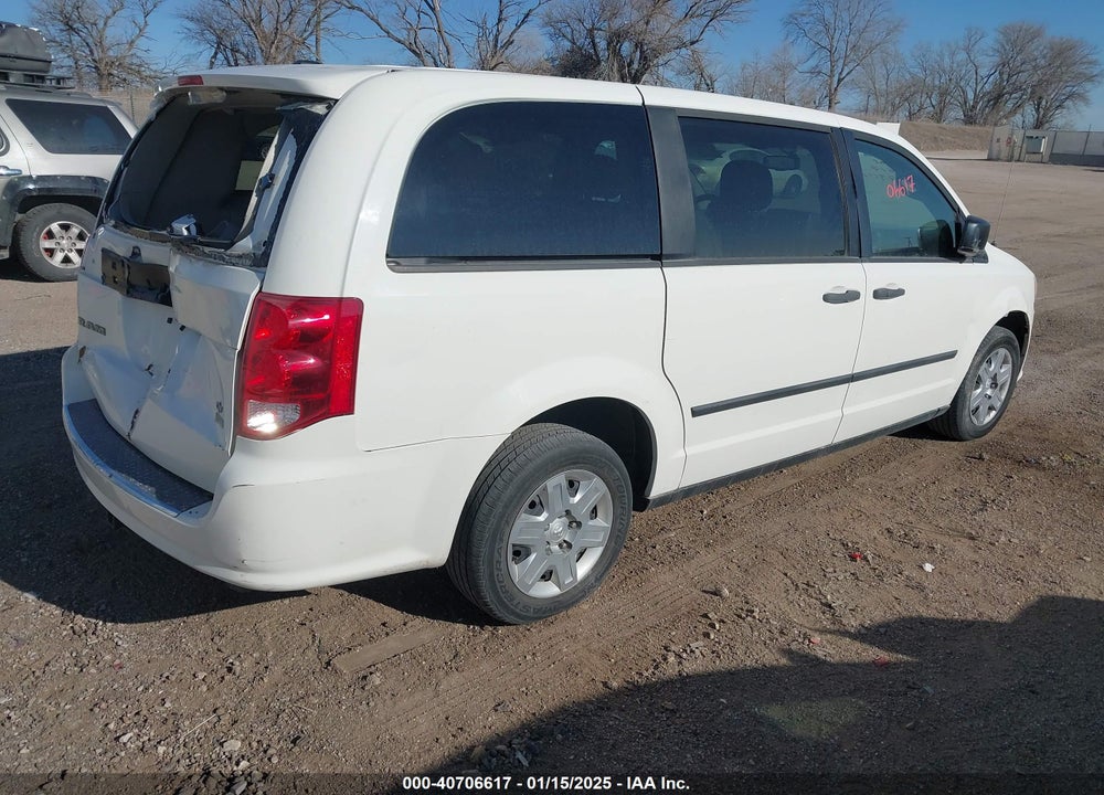 2013 RAM CARGO TRADESMAN VIN: 2C4JRGAG6DR637713