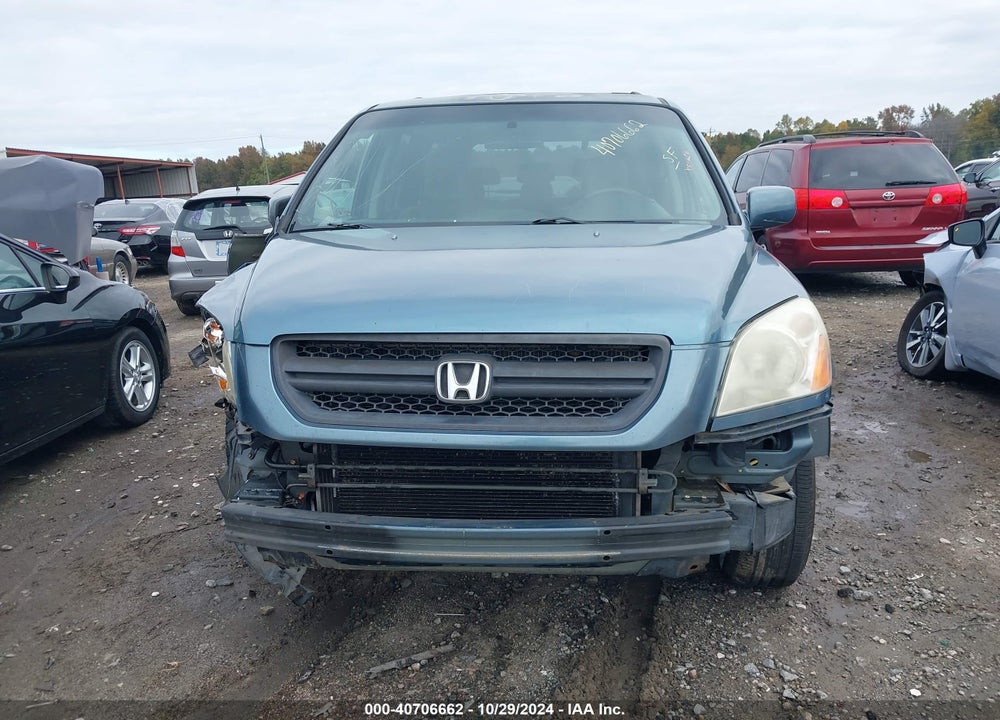 2005 HONDA PILOT EX-L VIN: 5FNYF18605B016207