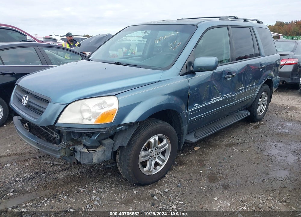 2005 HONDA PILOT EX-L VIN: 5FNYF18605B016207