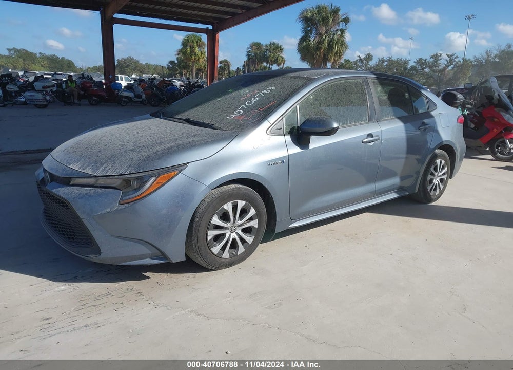 2021 TOYOTA COROLLA HYBRID LE VIN: JTDEAMDE9MJ010283
