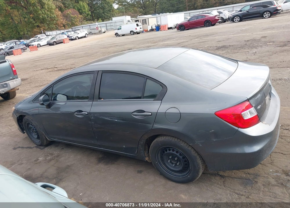 2012 HONDA CIVIC SDN LX VIN: 19XFB2F52CE024850