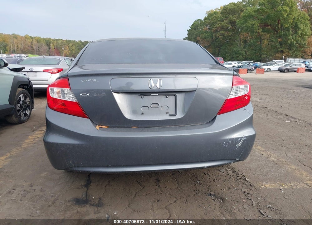2012 HONDA CIVIC SDN LX VIN: 19XFB2F52CE024850