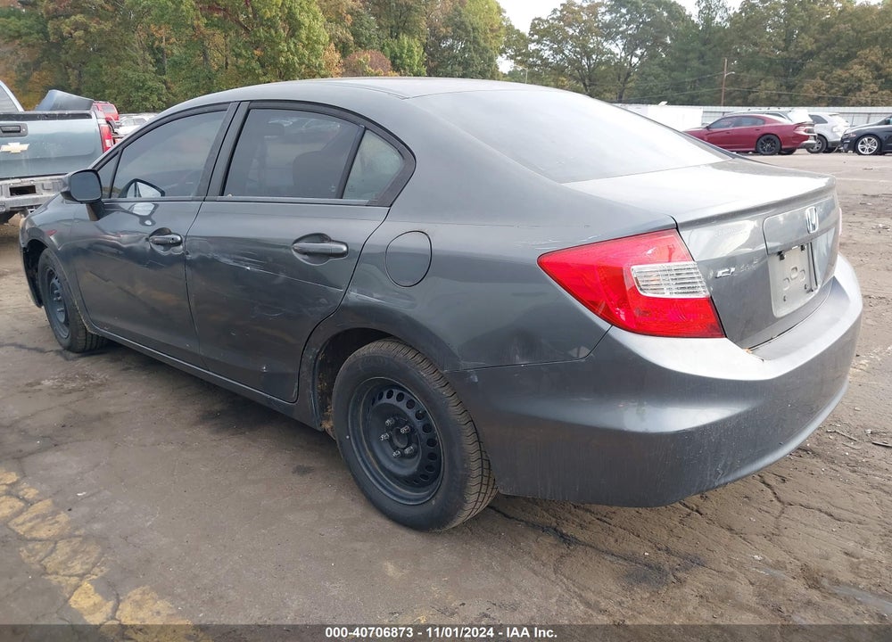 2012 HONDA CIVIC SDN LX VIN: 19XFB2F52CE024850