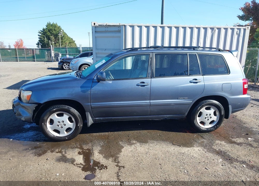 2007 TOYOTA HIGHLANDER LIMITED V6 VIN: JTEEP21A870229665