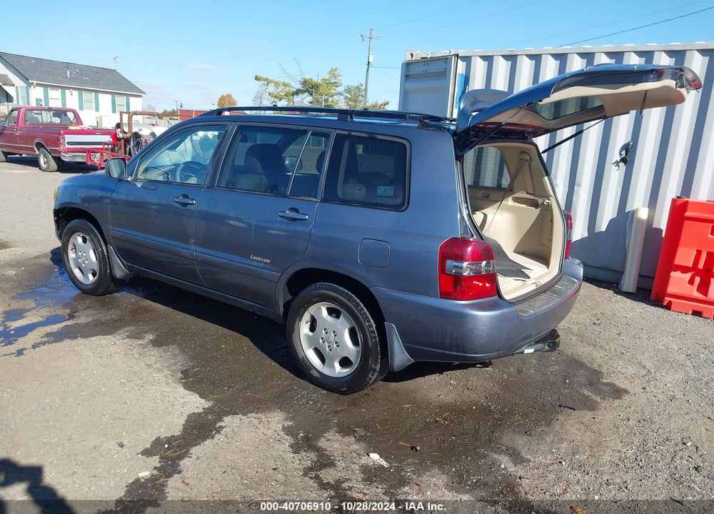2007 TOYOTA HIGHLANDER LIMITED V6 VIN: JTEEP21A870229665