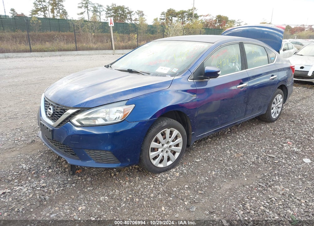 2016 NISSAN SENTRA S VIN: 3N1AB7AP6GY268587