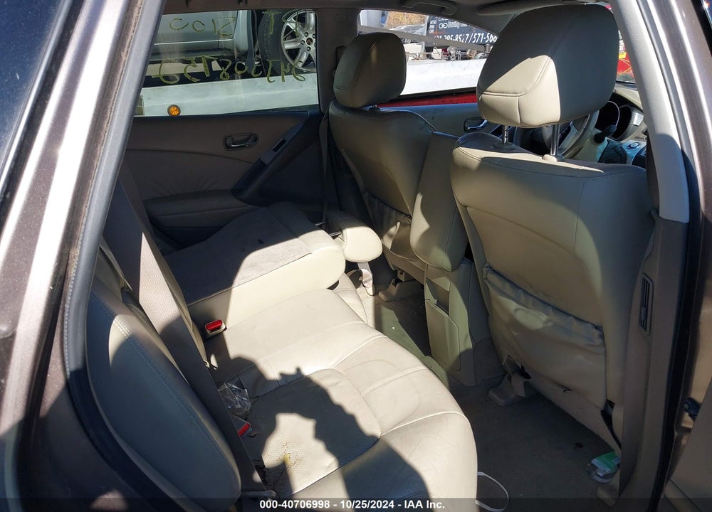 2010 NISSAN MURANO SL VIN: JN8AZ1MW7AW108536